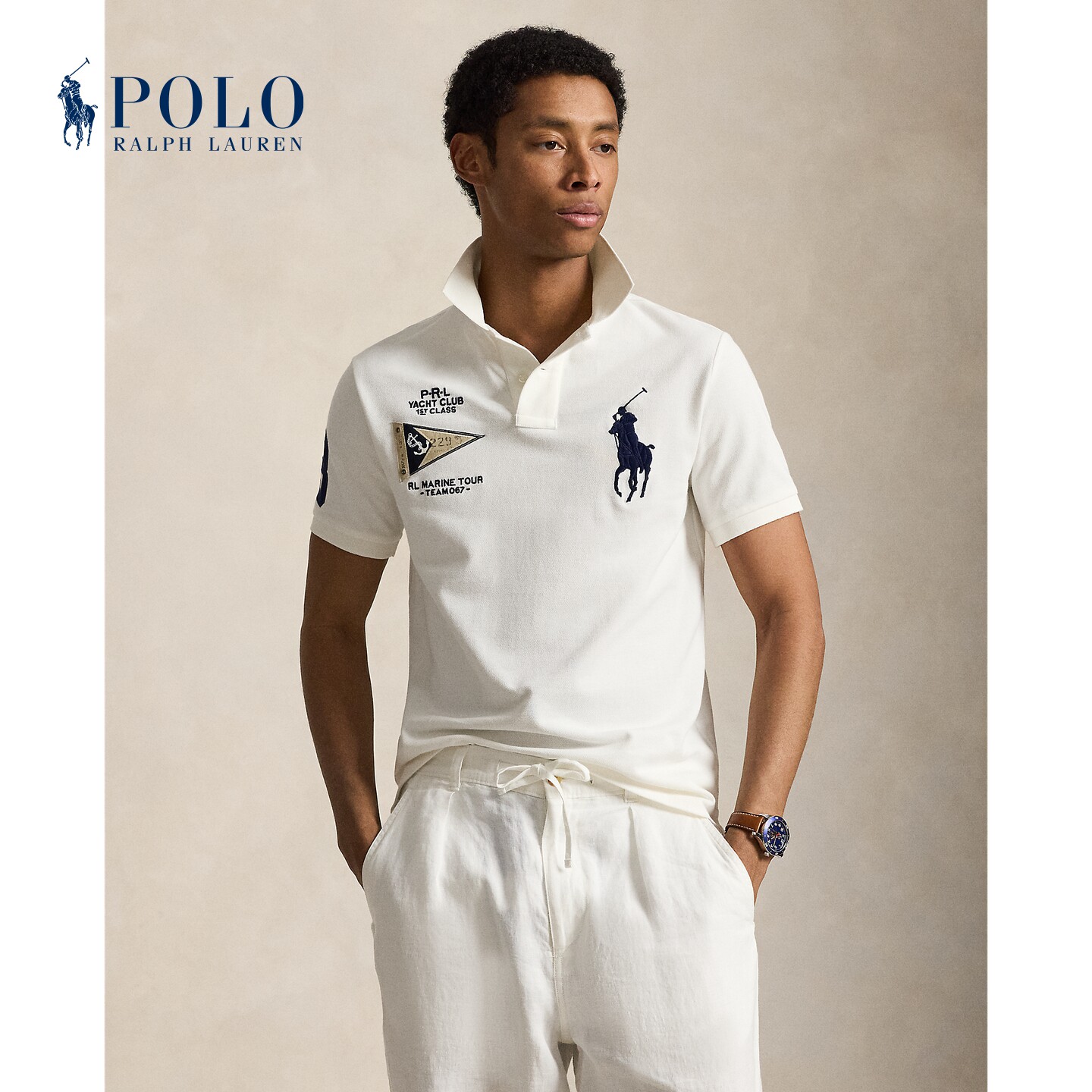 Ralph Lauren拉夫劳伦男装 26秋修身棉Big Pony Polo衫710B21921