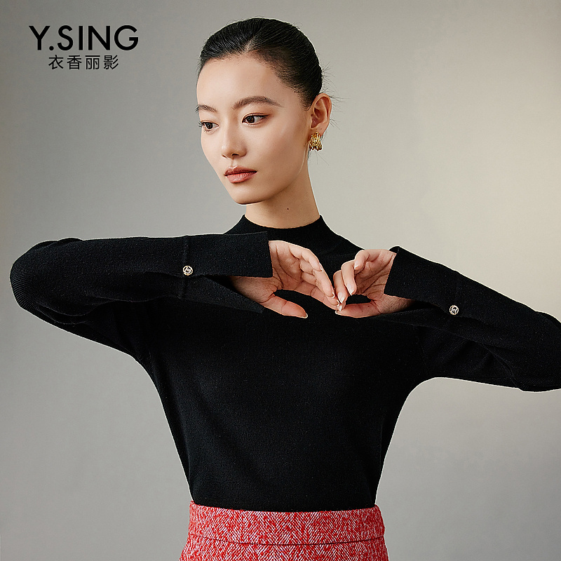 【达人专享】衣香丽影新款毛针织衫YMS31310109