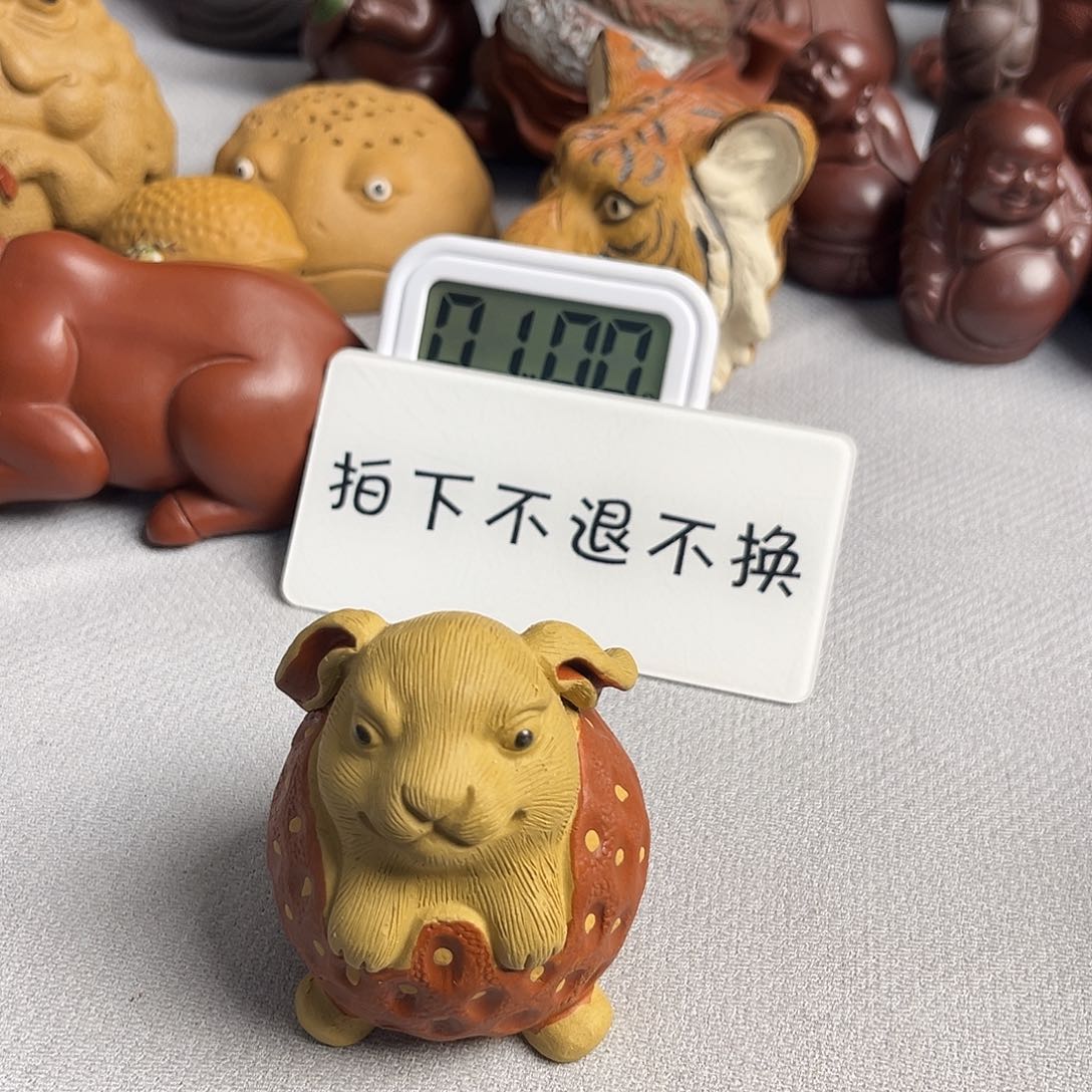 紫砂茶宠即****座紫砂瑕疵