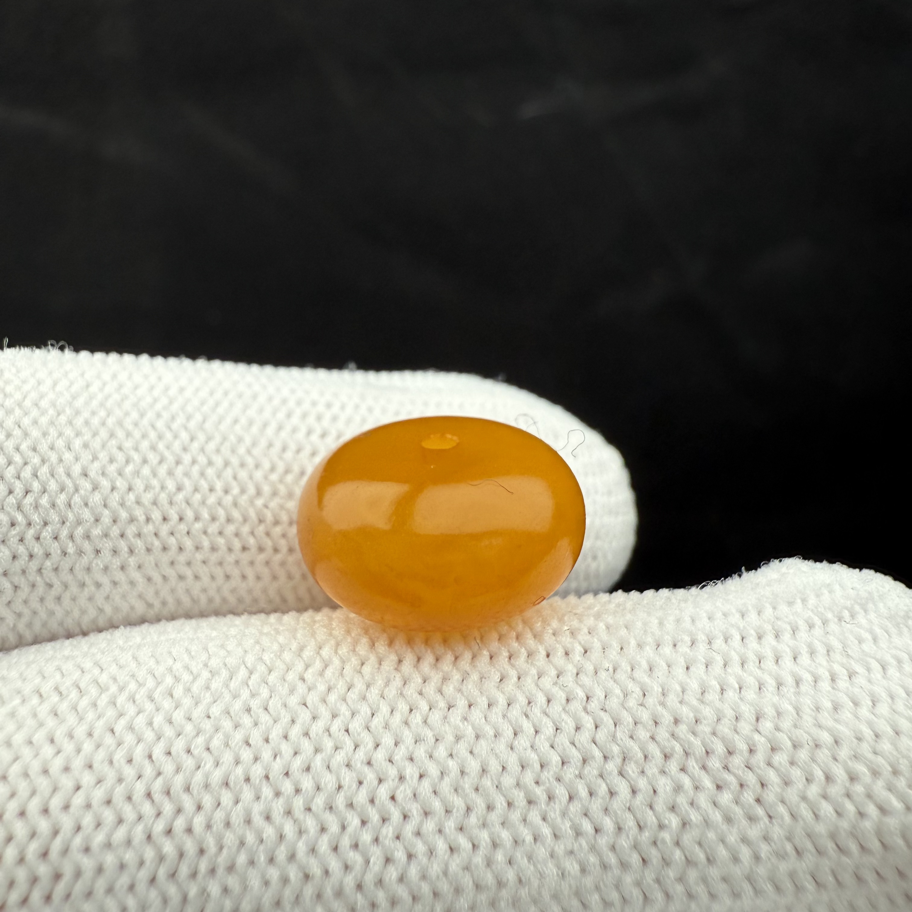 J5091天然原矿俄料蜜蜡算盘单珠14*7.7mm支持鉴定假一罚十