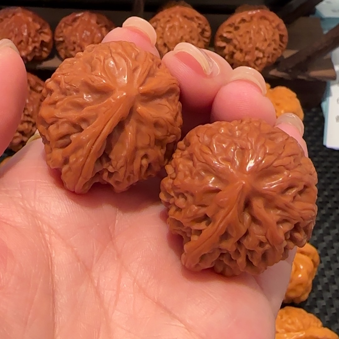 桃核把件宫灯一帆风顺34精品1354