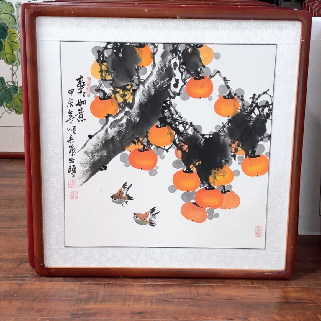 国画带框尺寸63*63厘米
