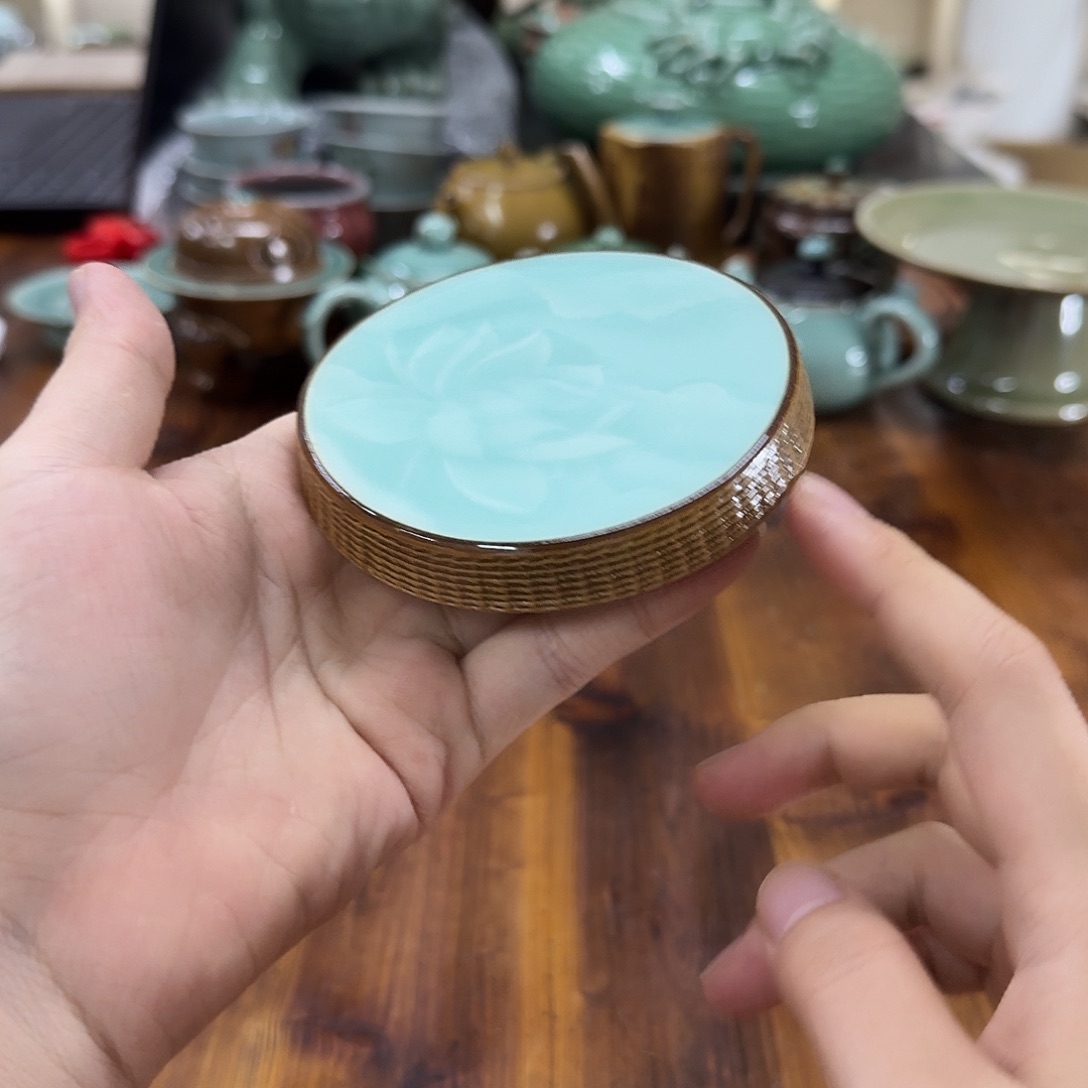 龙泉青瓷茶器微瑕8304