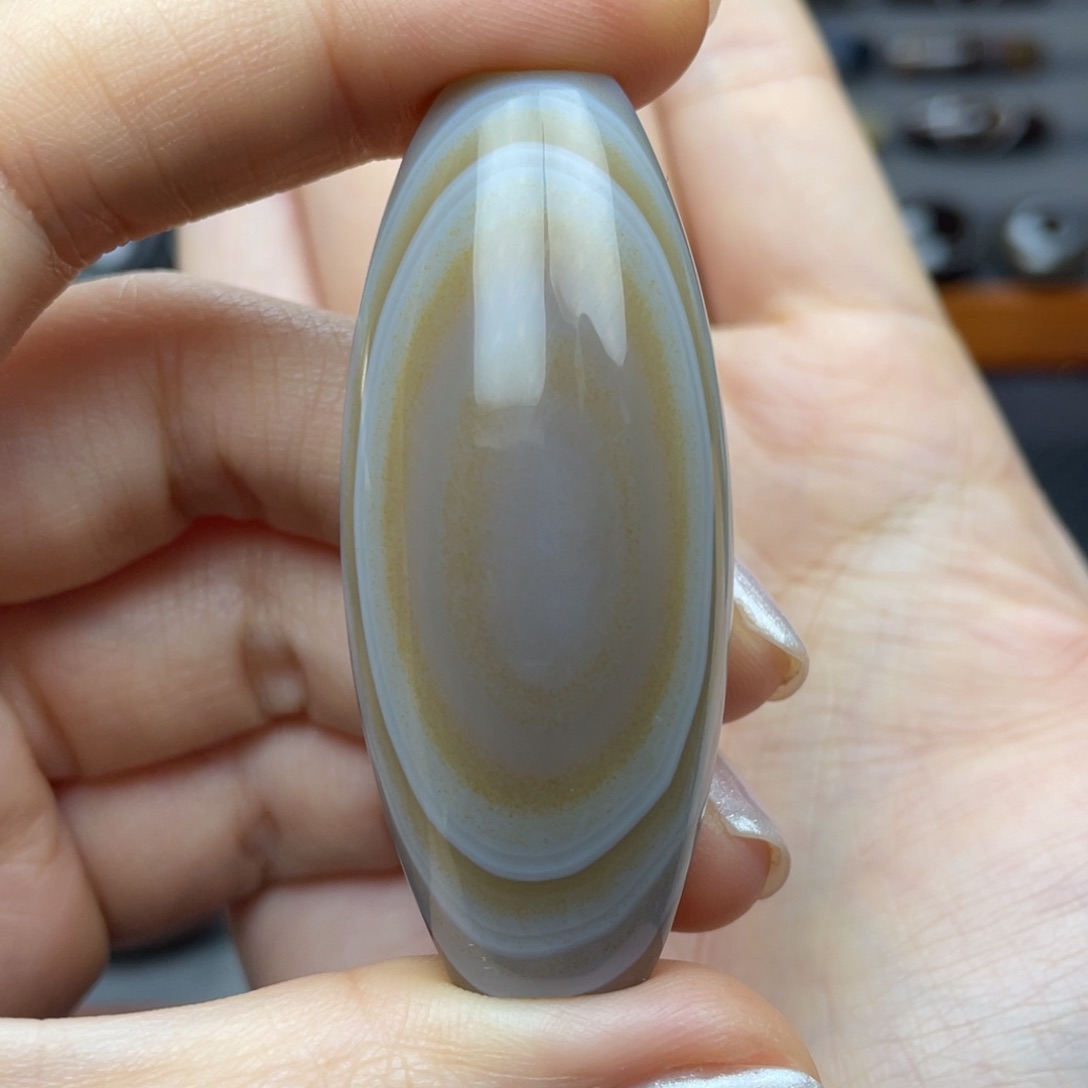 玛瑙/玉髓锁骨未镶嵌双***蛋