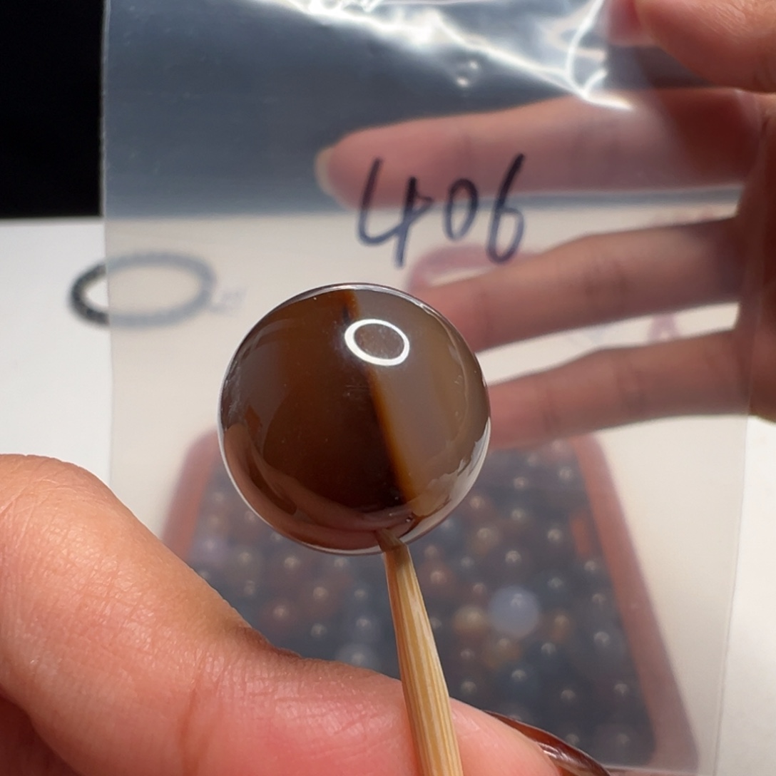 未镶嵌南红玛瑙南红玛瑙406号冰飘单珠15.2mm