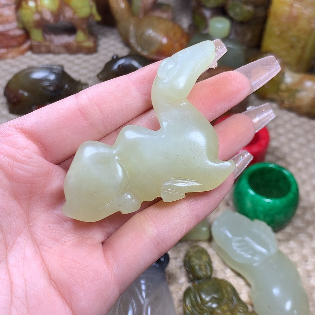 白玉菩提吊坠挂件