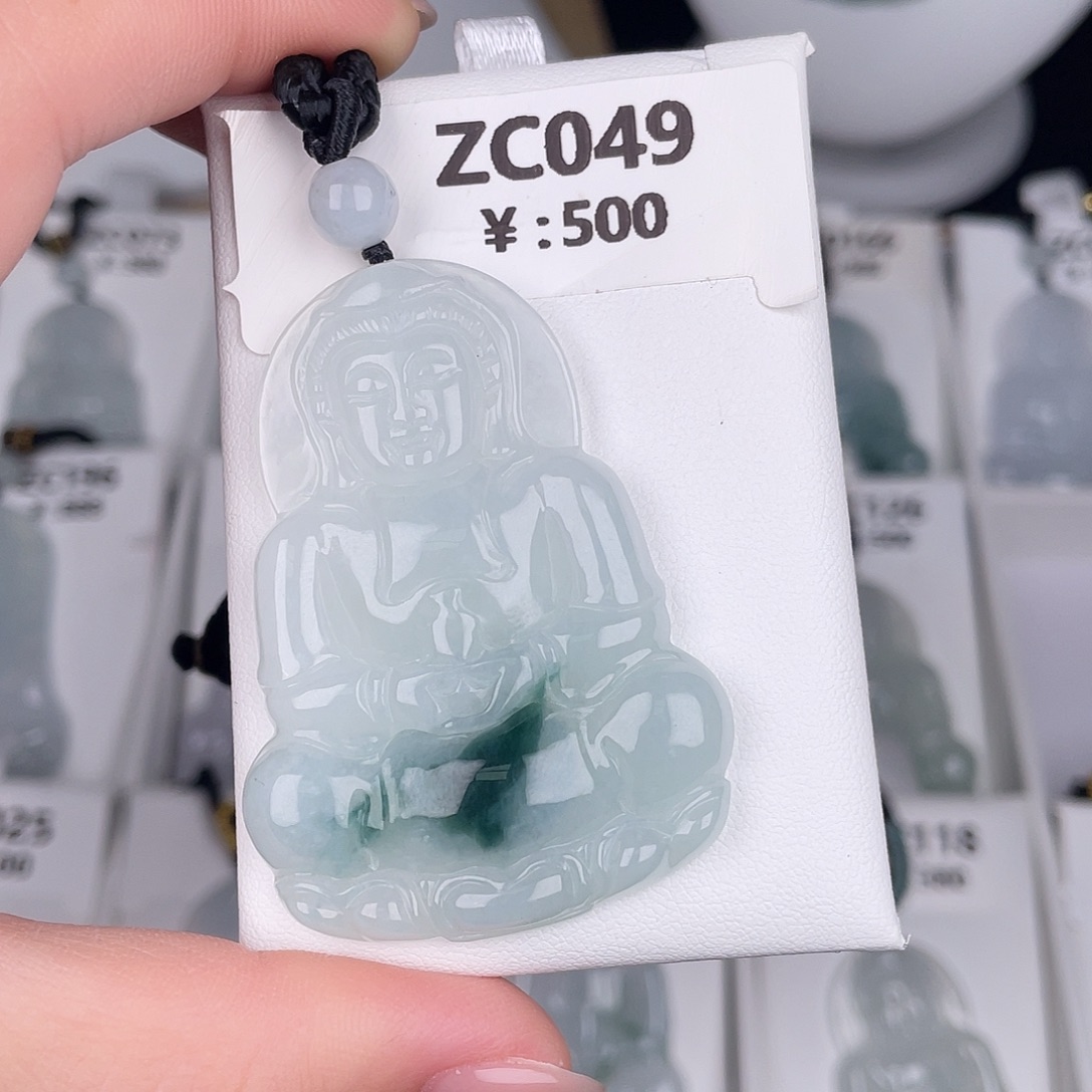 翡翠未镶嵌颈饰zc049