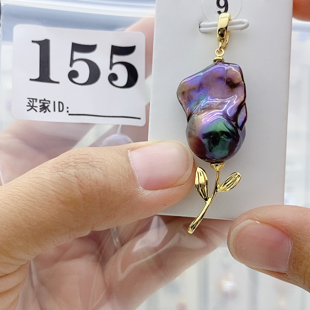 钛钢淡水珍珠颈饰