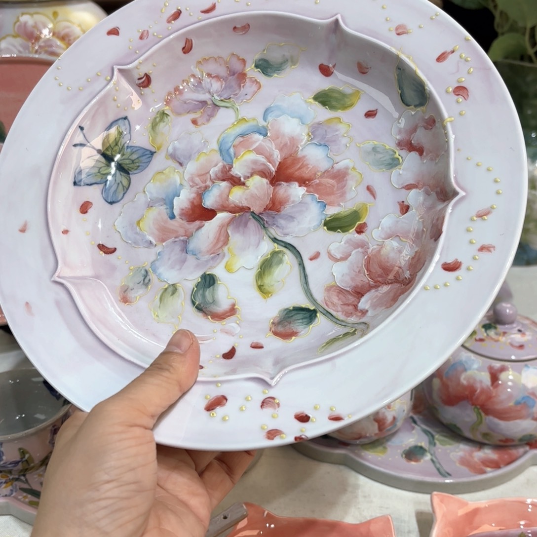 ❀****景德镇手绘高温釉下彩陶瓷茶具