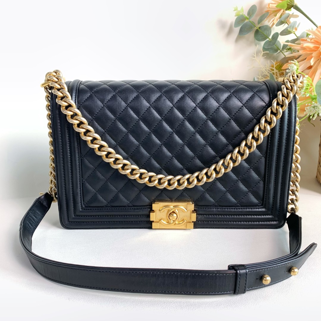 95新 Chanel/香奈儿 【98新】chanel boy中号