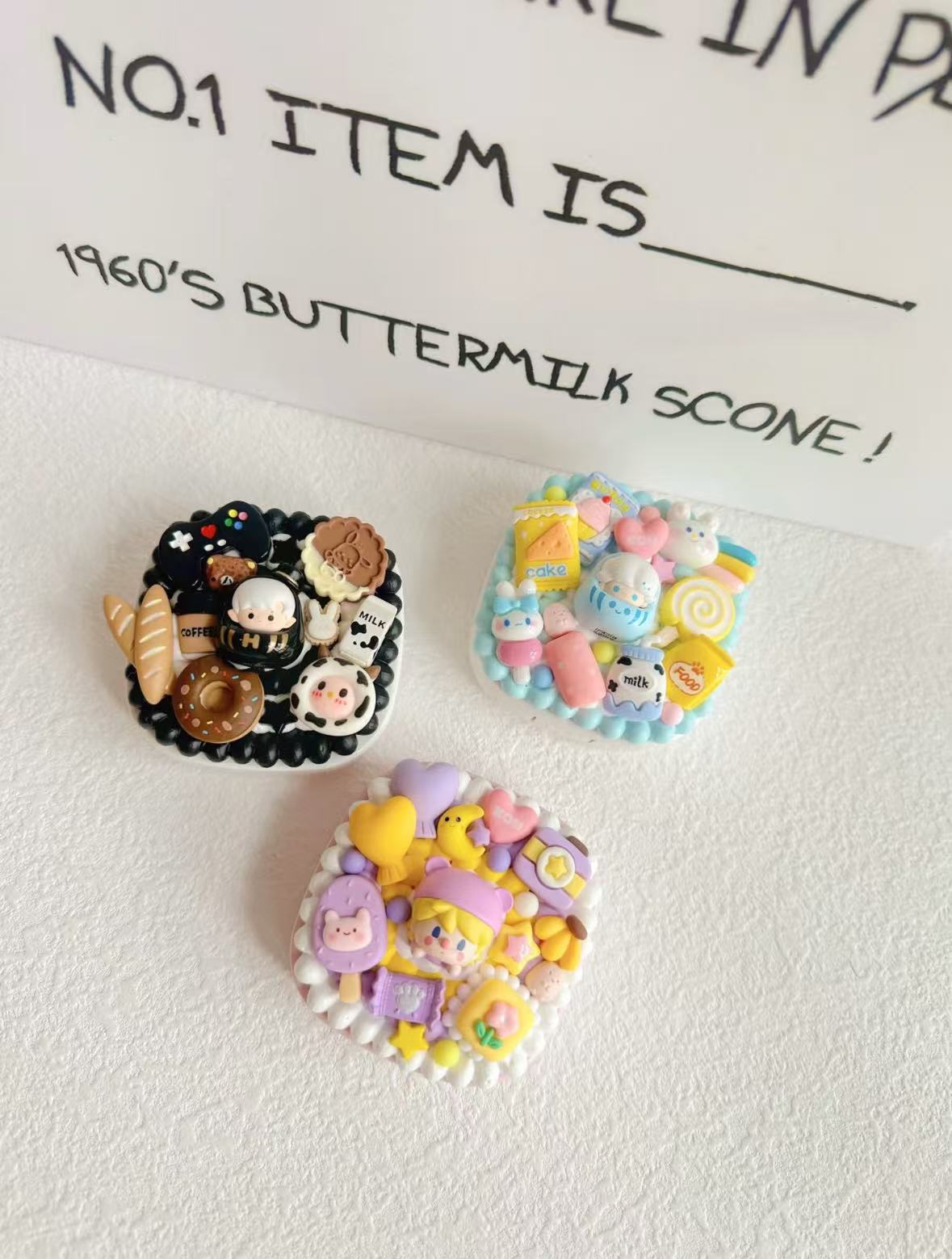 （直播拆）萌粒手作美瞳隐形眼镜盒家居摆件