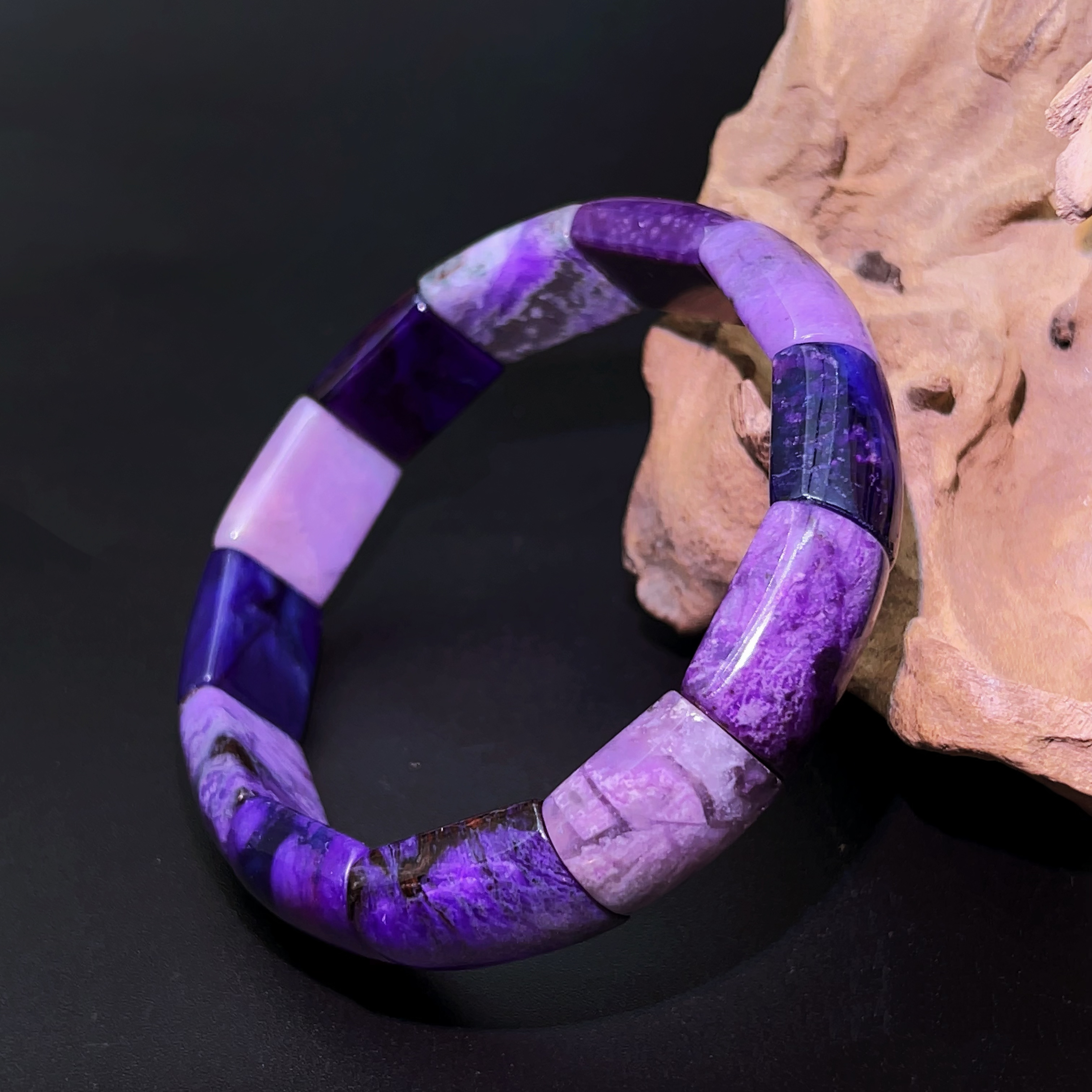 【圣芭黎】天然舒俱来手牌帝王樱花紫玉化多样性发一DD1889