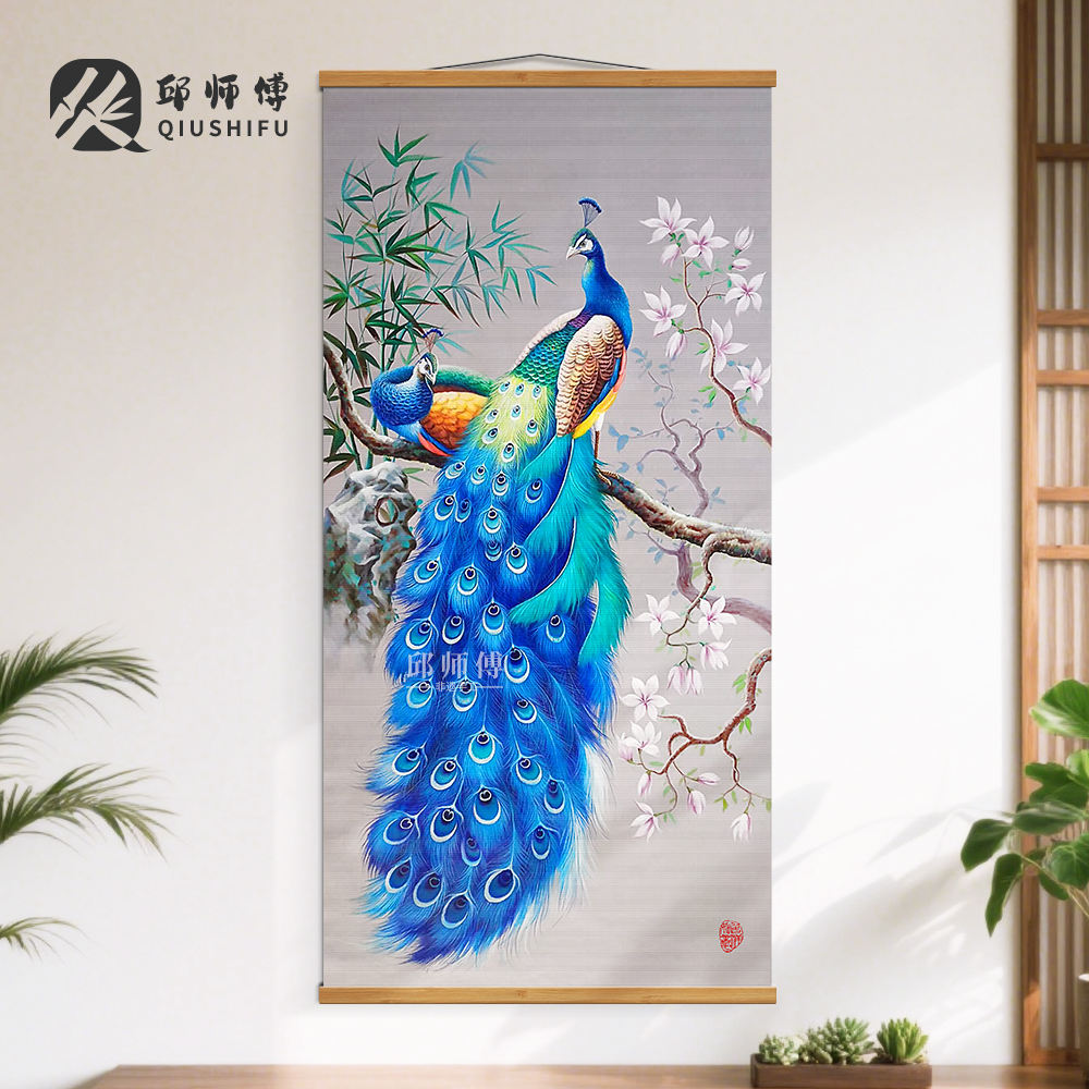 BJ204（木语）中国风客厅竹编装饰壁画