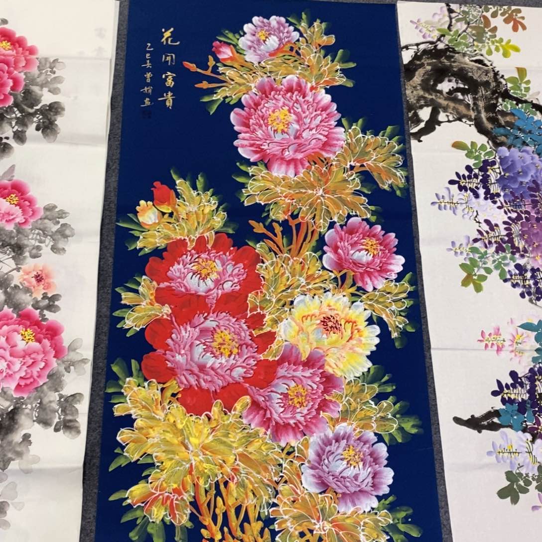 国画尺寸140✖️70四尺纯手绘国画