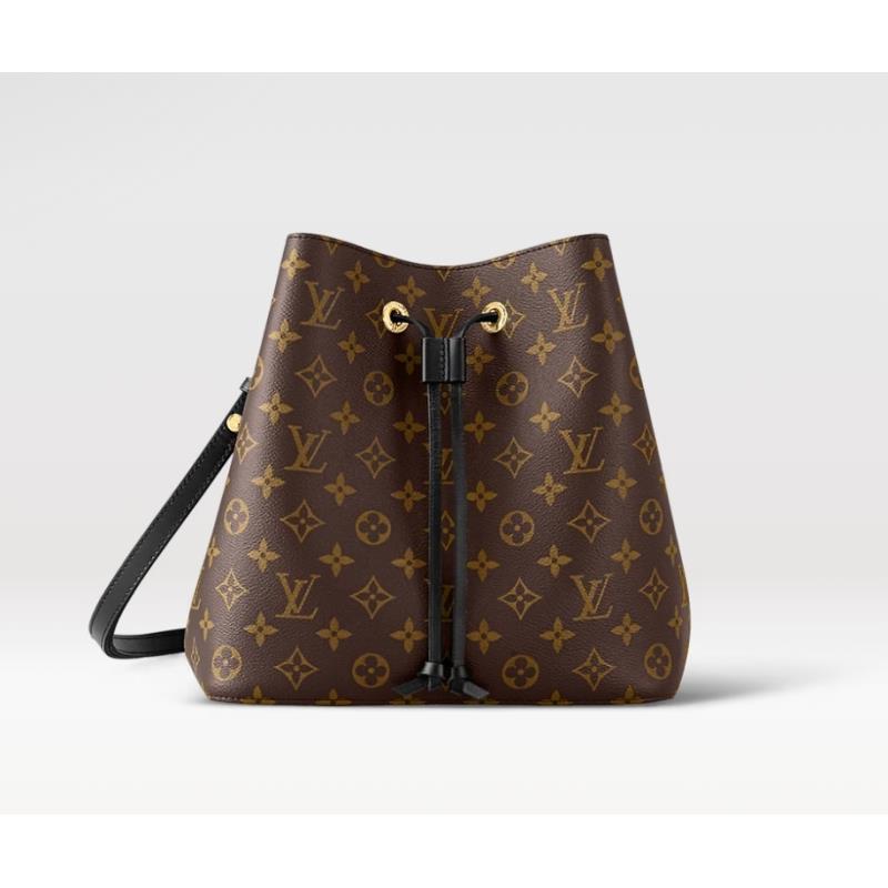 99新 LouisVuitton/路易威登 小七  noe黑色抽绳水桶经典单肩包