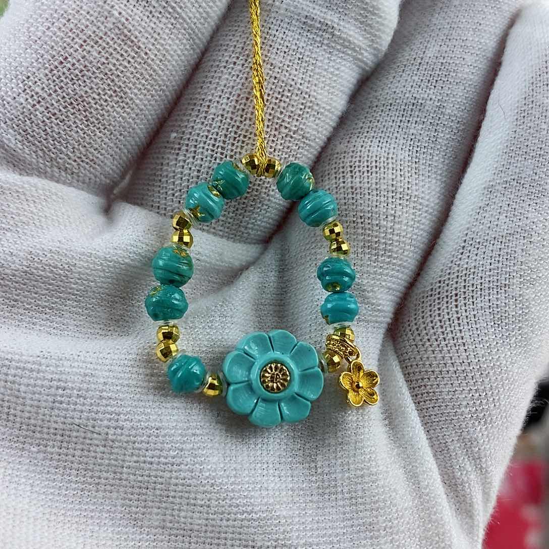 绿松石珠宝奇石18K金镶嵌