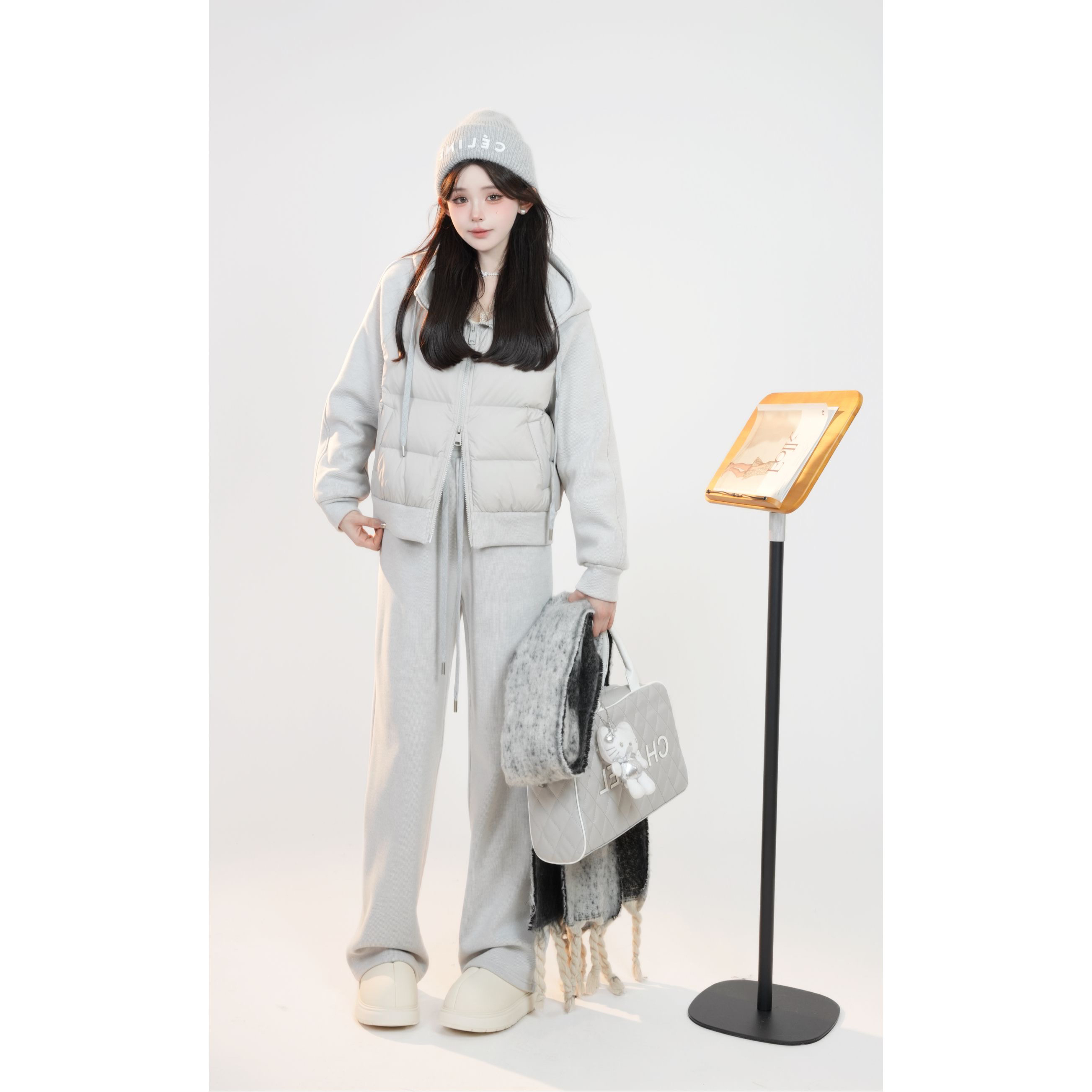 【大潘优品】奶系小暖包套装预Q4TZ8321A时尚春季运动