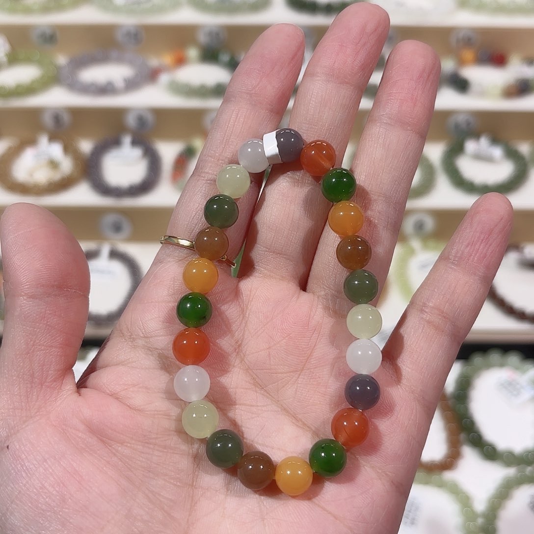 和田玉手链未镶嵌A