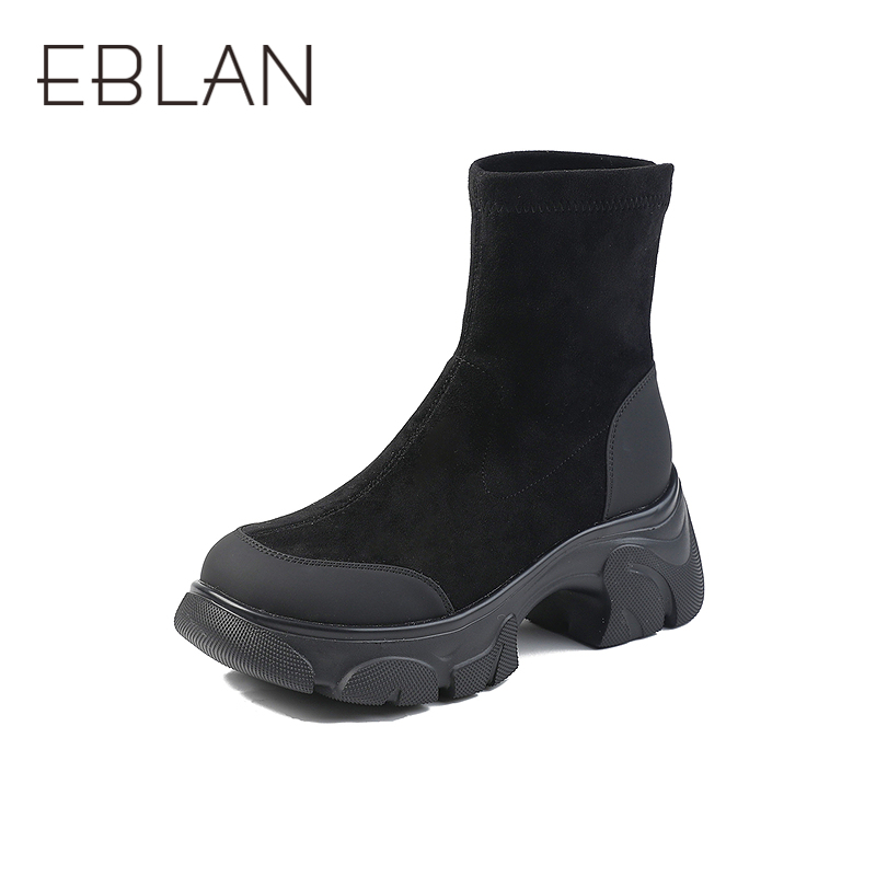 伊伴2025冬季双层Q弹垫脚运动感大底女时尚休闲鞋B25552725