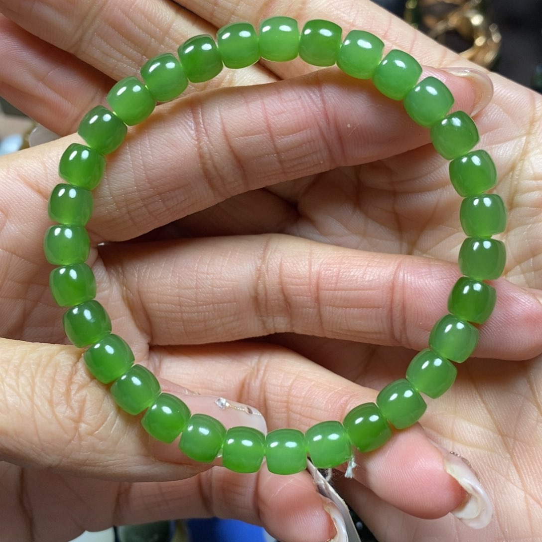 和田玉手串卡7未镶嵌?****?