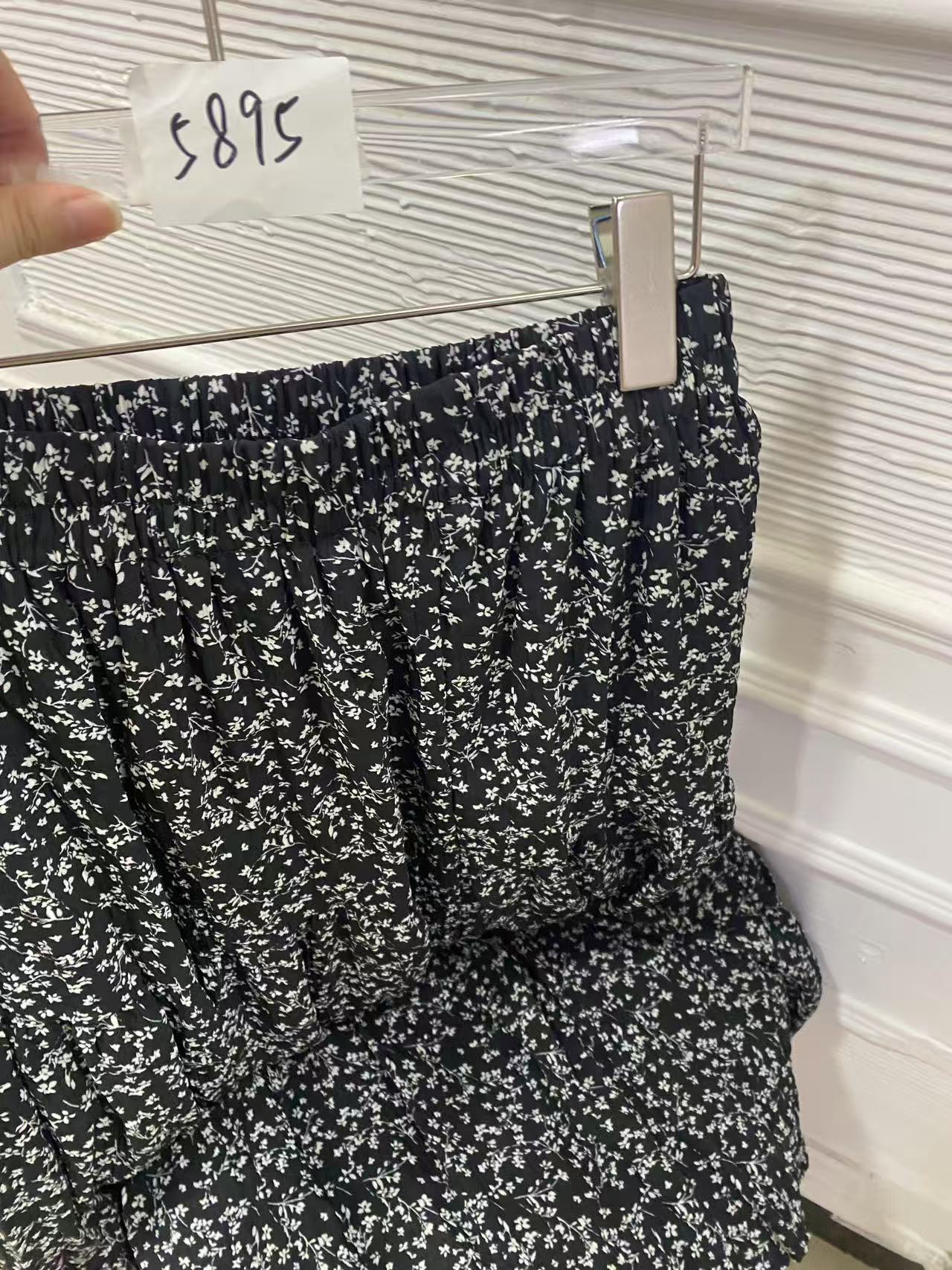 【5895】2025春季新款休闲雪纺碎花半身裙