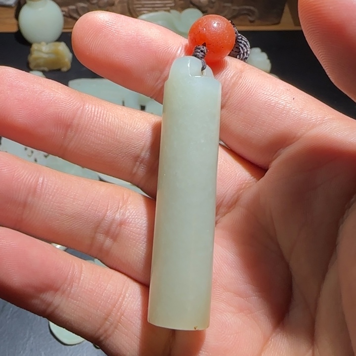 阿***呀和田玉未镶嵌挂件