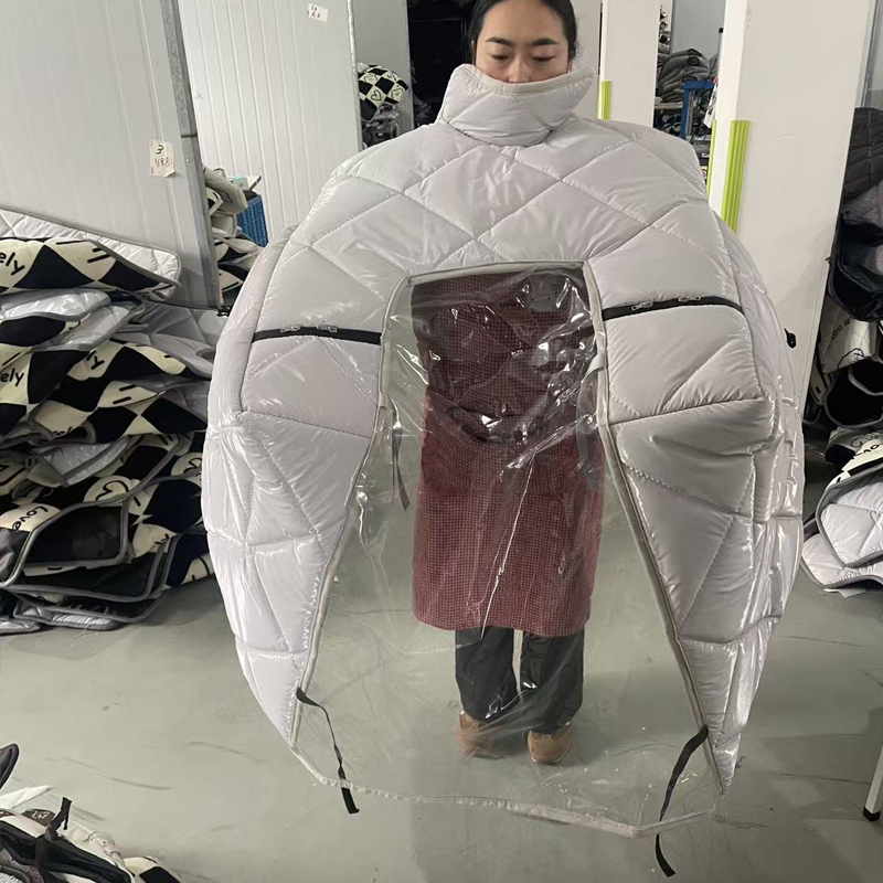 6号 电动车挡风被冬季加绒加厚全包斗篷式电瓶摩托车通用双防风罩