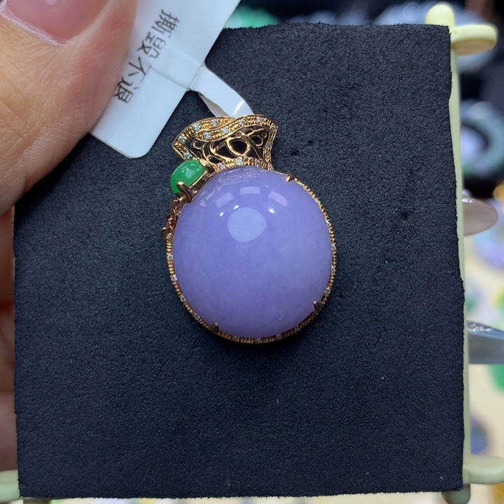 18K金镶嵌手链翡翠翡翠