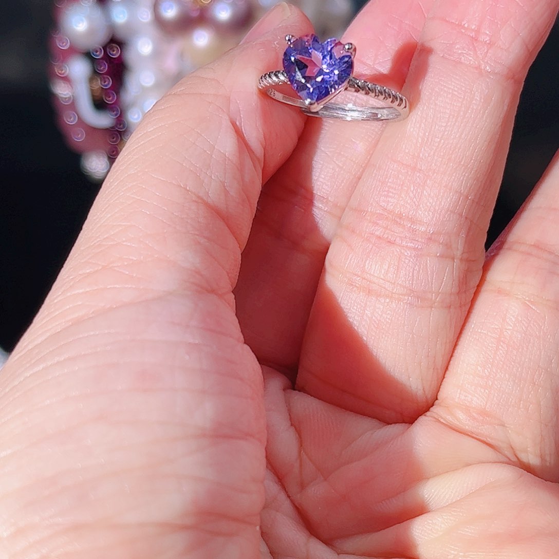 彩色蓝宝石耳饰银S925镶嵌