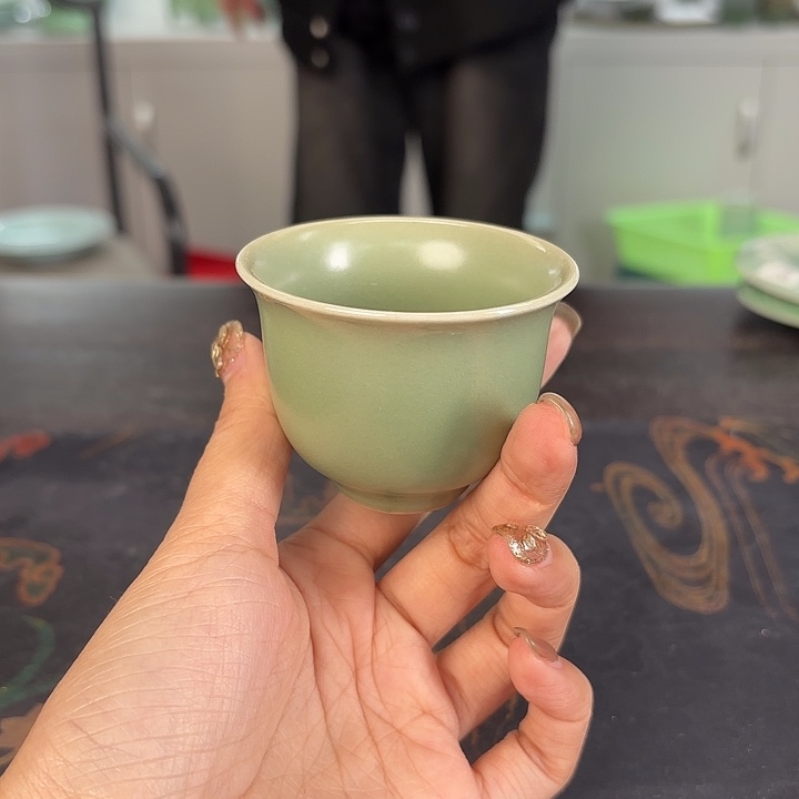 龙泉云间青瓷小米茶器