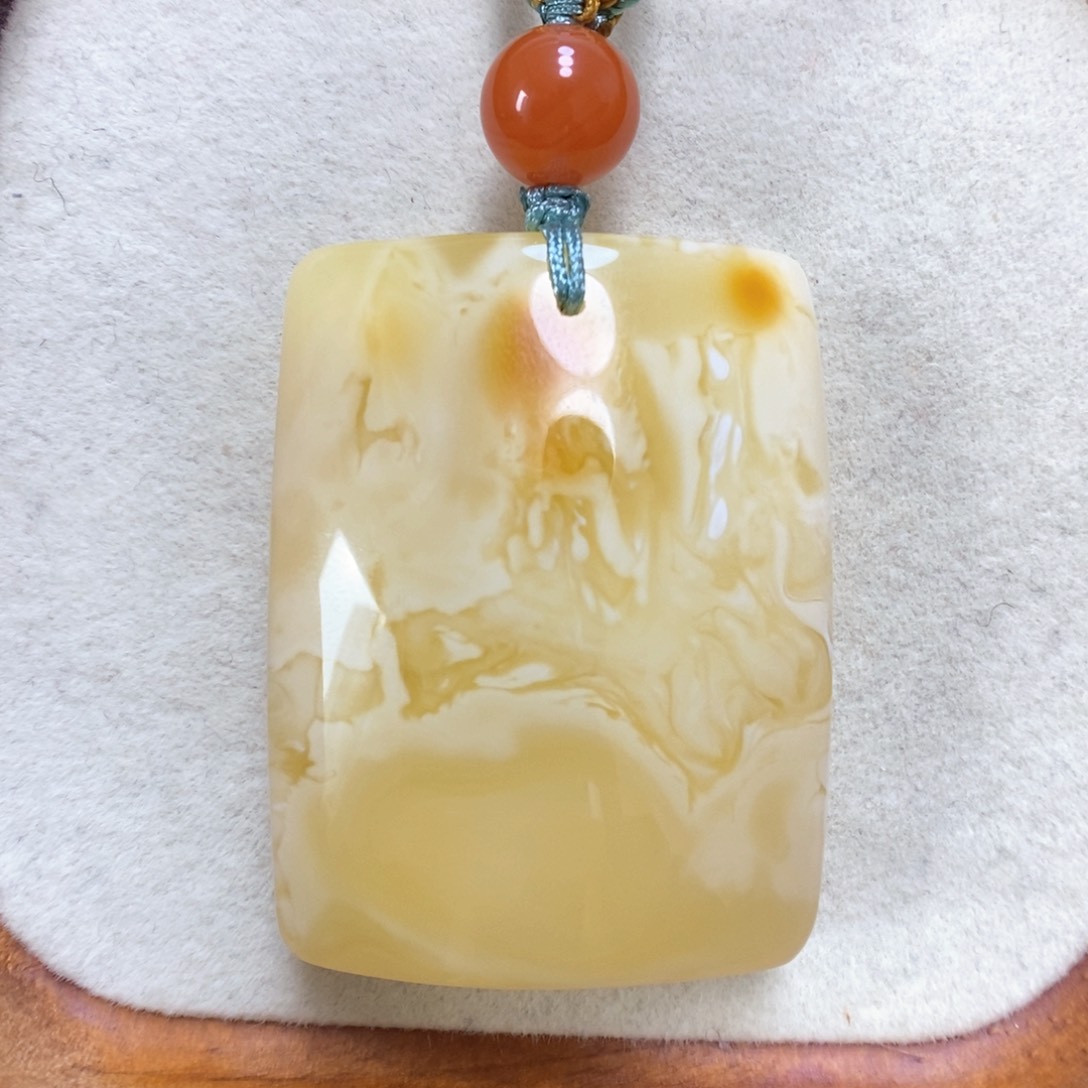 蜜蜡项链未镶嵌蜜蜡吊坠