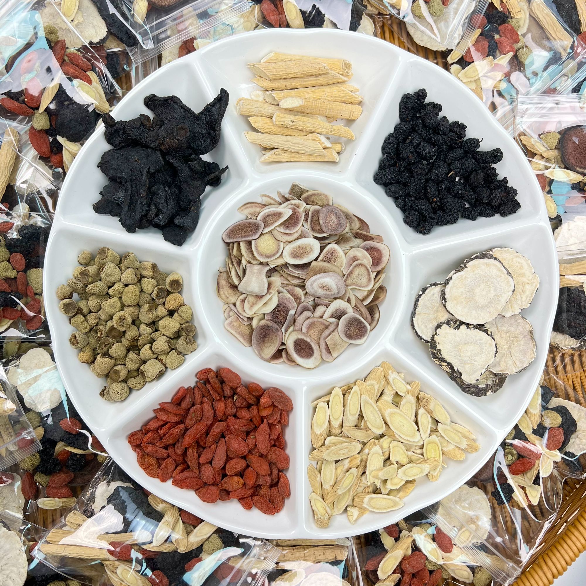 精选八宝茶手工甄选大块料独立包装真材实料红枸杞原料组合茶