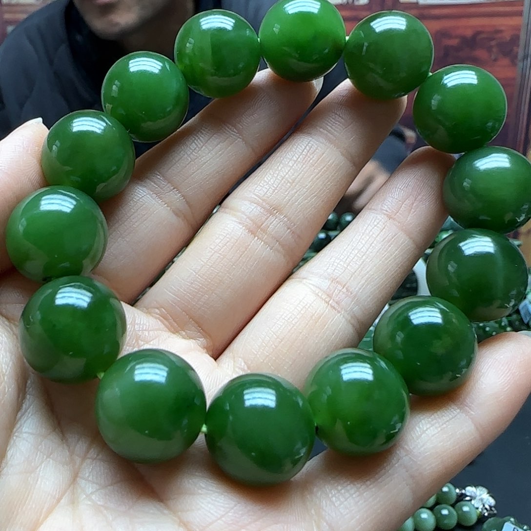 和田玉手串未镶嵌