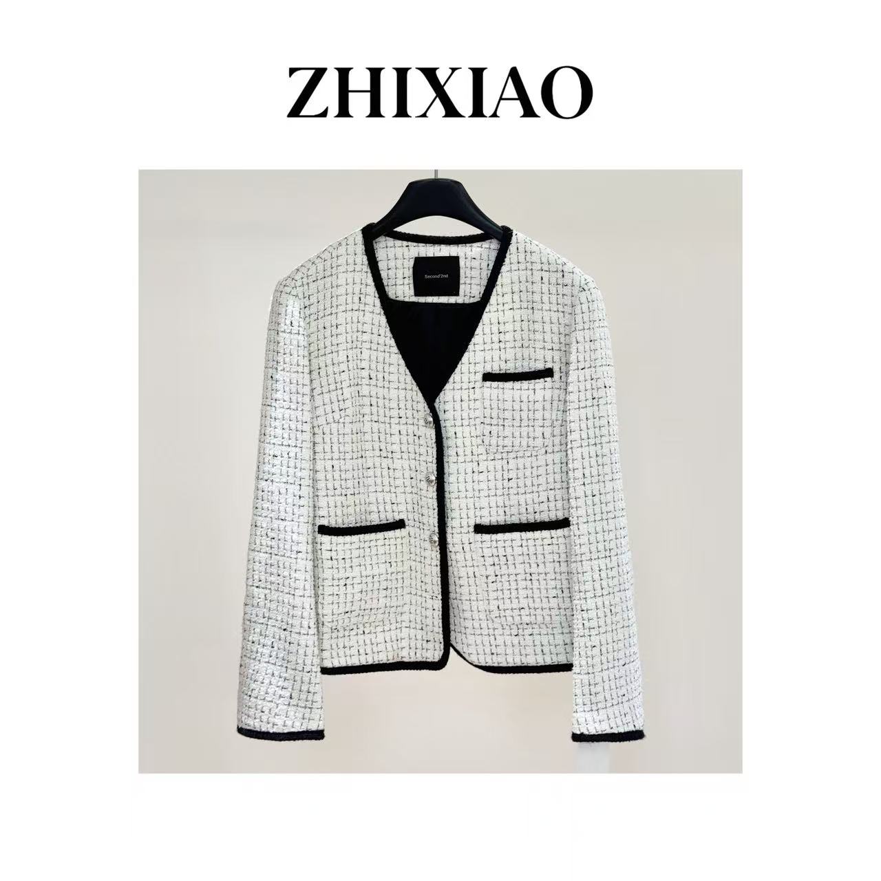 【ZHIXIAO】秋冬新款：小香长袖外套246364