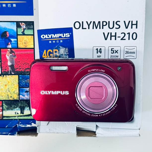 95新 Olympus/奥林巴斯 vh210原盒1400w像素5倍光变奶油磨皮