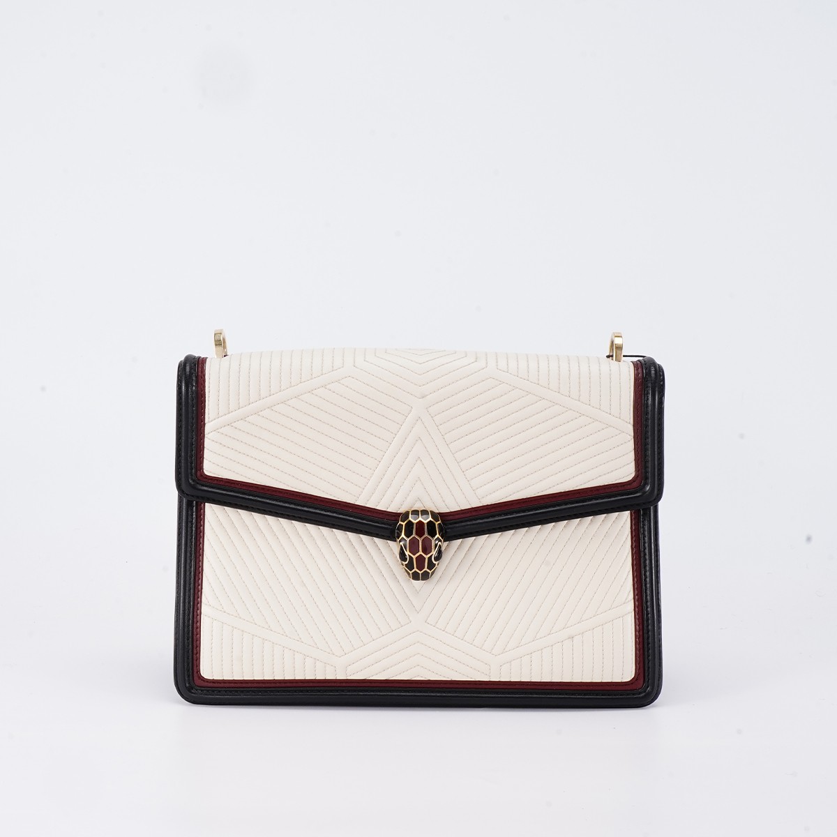 95新 BVLGARI/宝格丽 【总仓】新款蛇头链条包中号/BG22016094