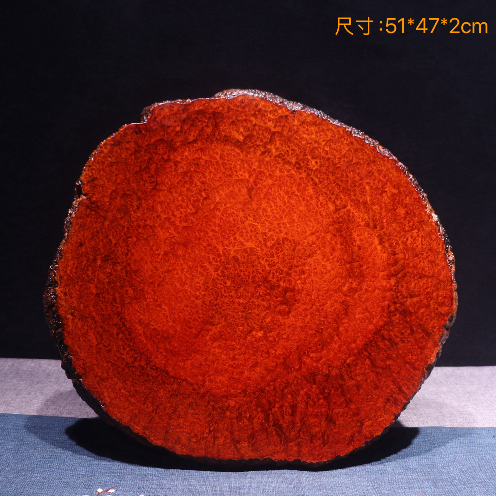 缅甸花梨干泡台茶盘瘿木瘤疤手工雕刻茶具茶道壶承杯垫托盘-313号