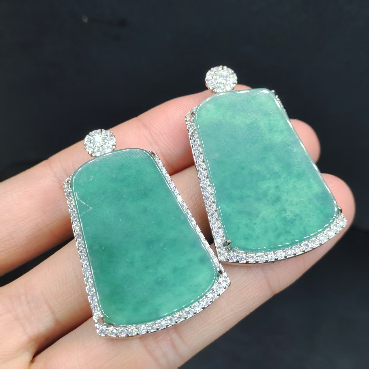 【龙龙严选】翡翠无事牌吊坠赠链GS【多样性发其一】约34-23mm