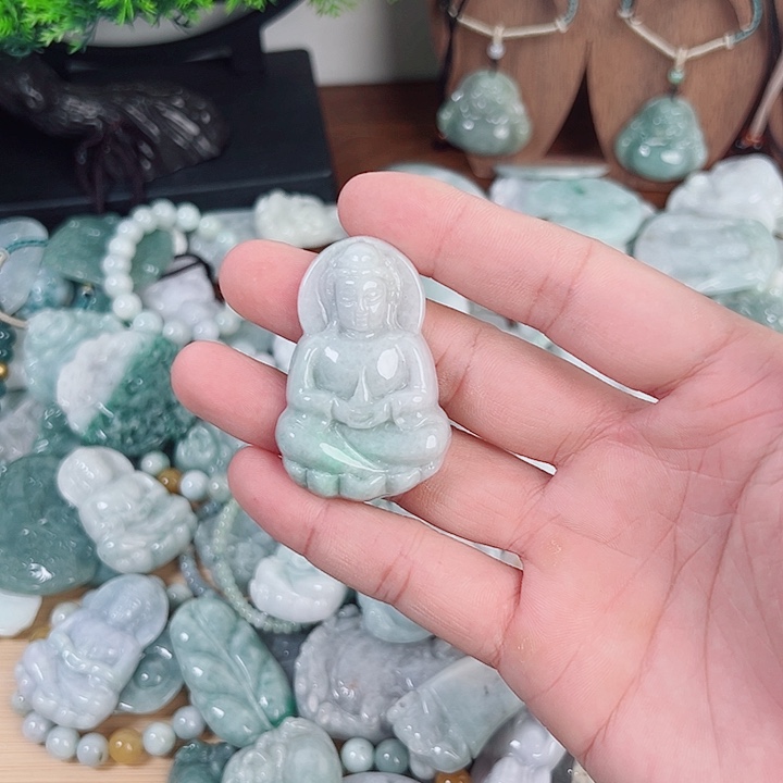 颈饰未镶嵌翡翠天然A货翡翠0049
