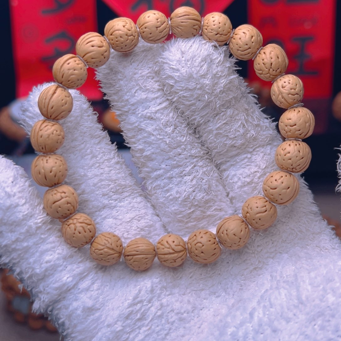 桃核手串1.0矮桩小奶豆