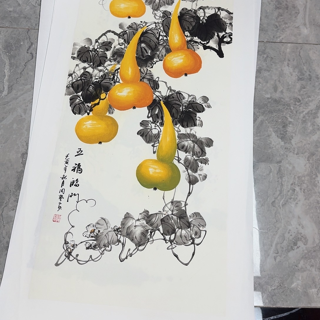 国画国画作品欣赏 100*50