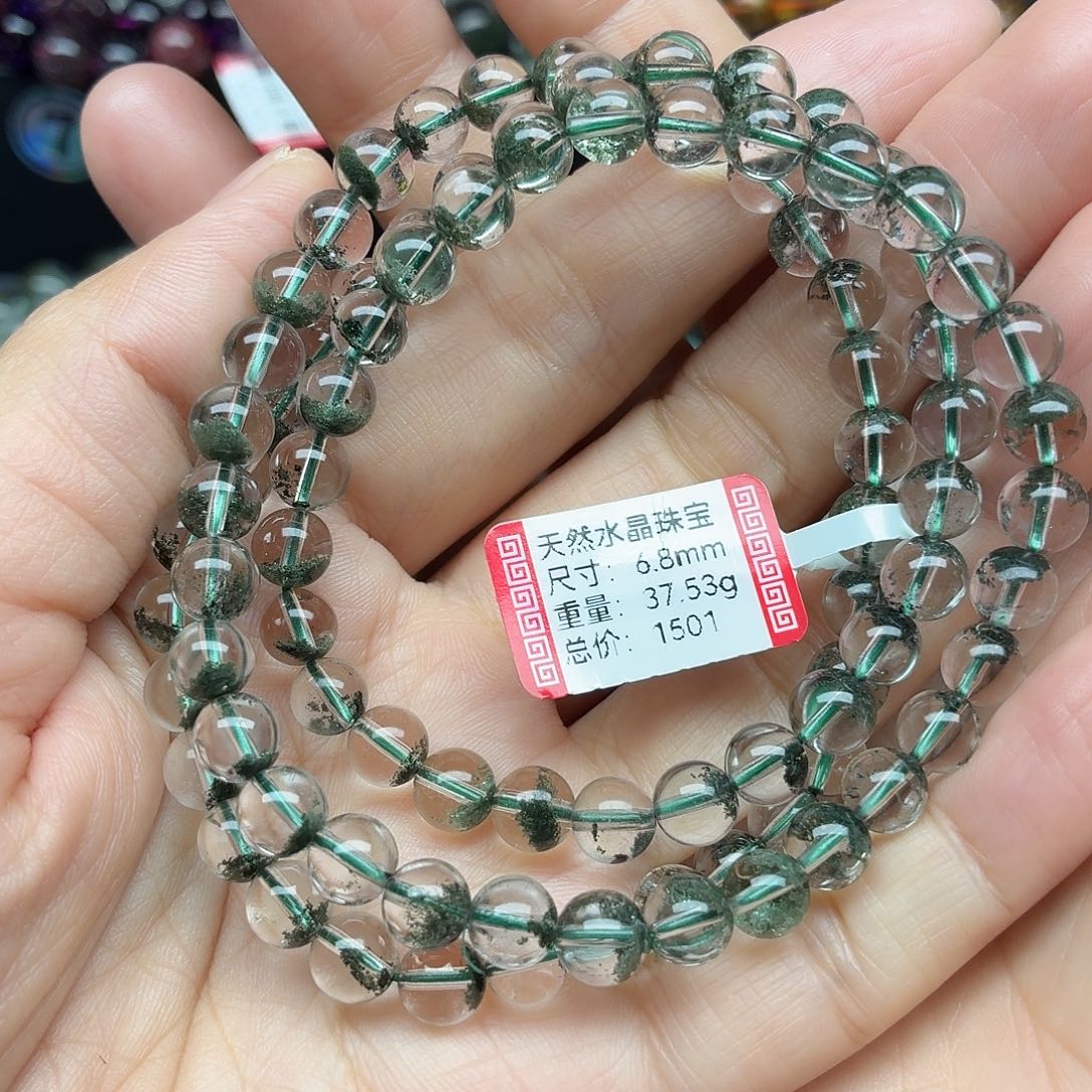 水晶手链未镶嵌天然水晶