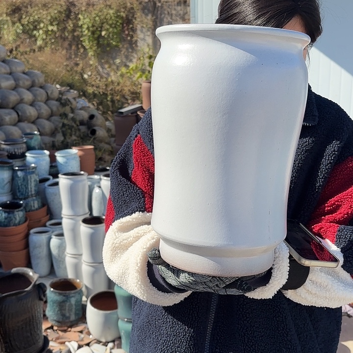 瑕疵高30口20花盆