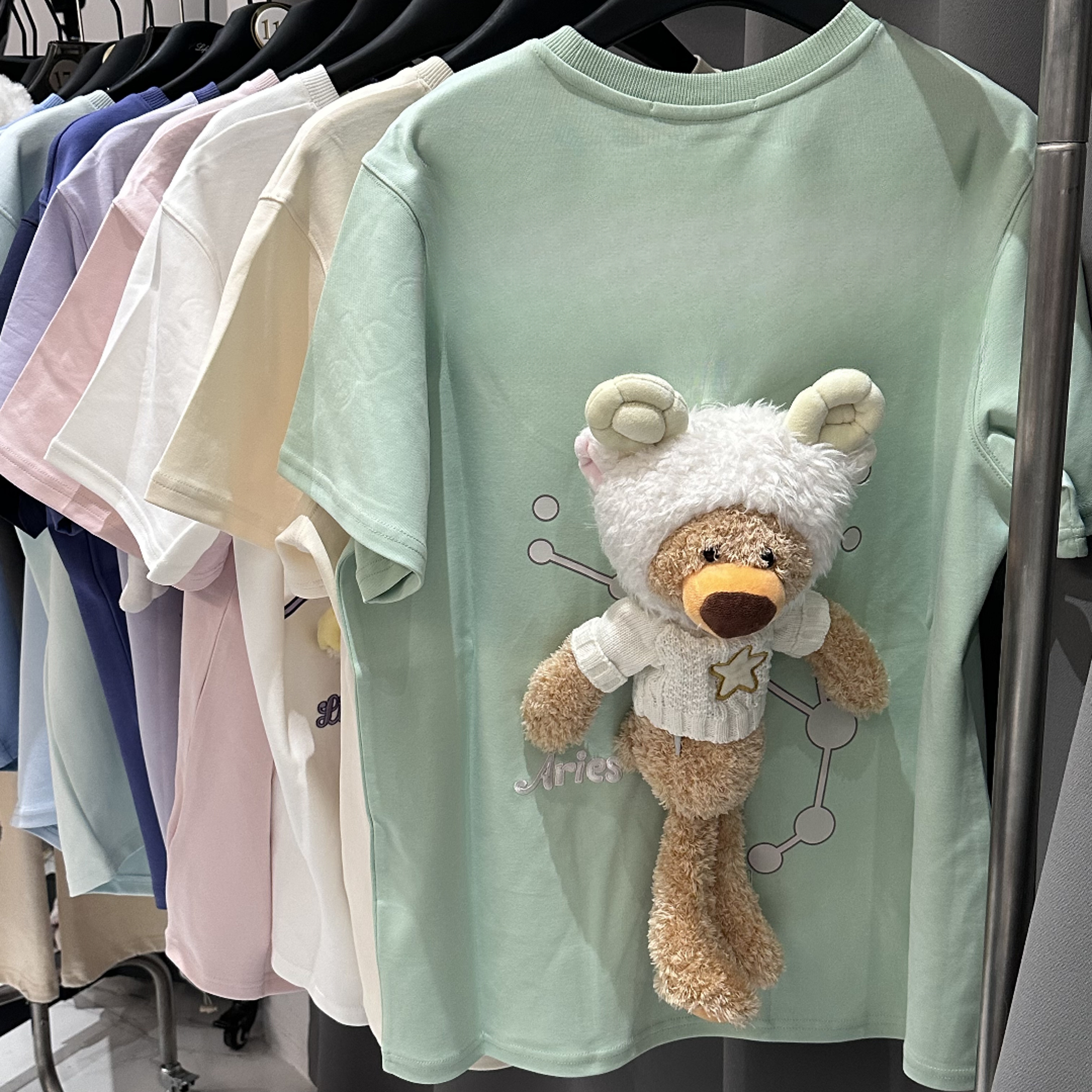 Fog（012）春夏新款十二星座玩偶设计感百搭圆领短袖T恤 5N02