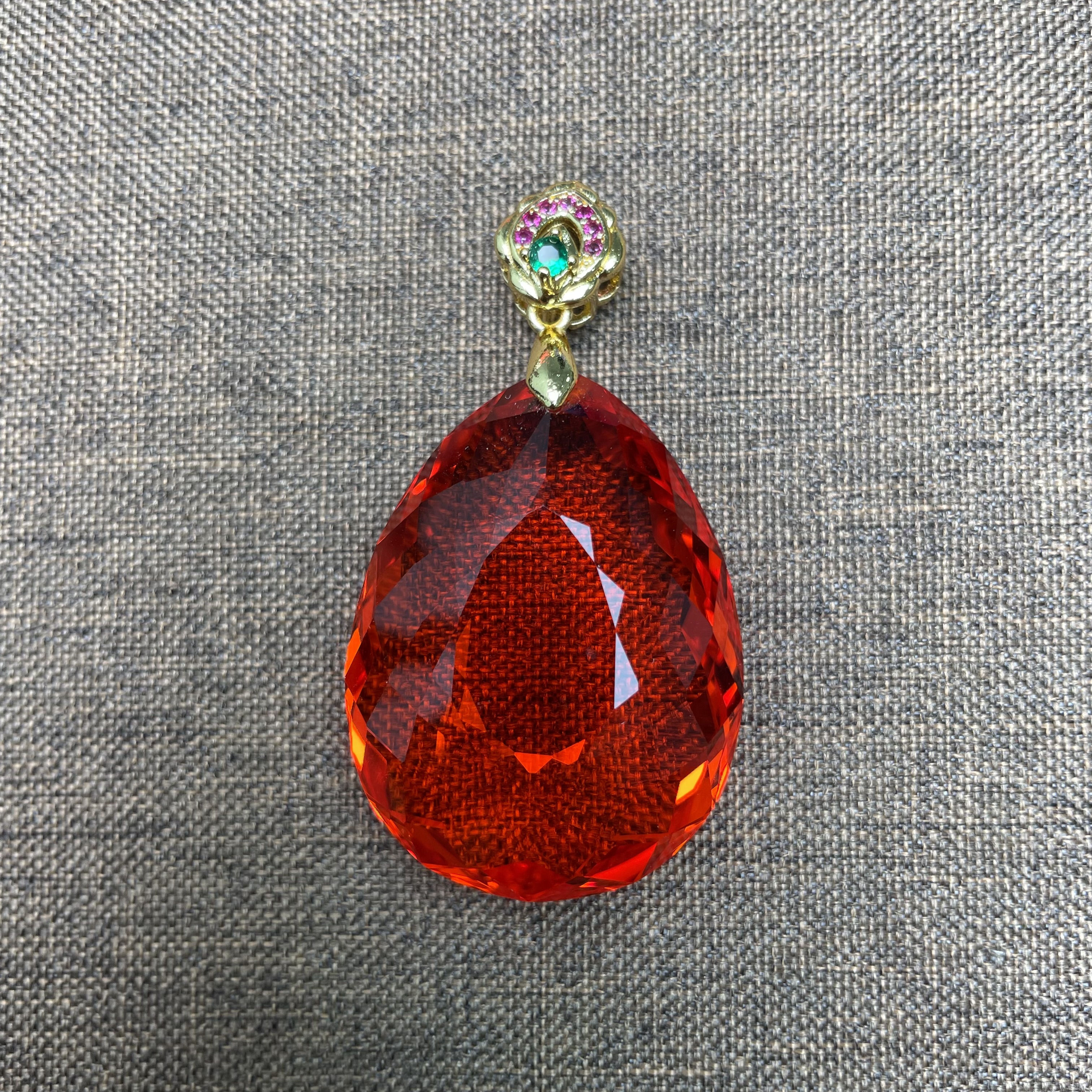 【瑾年甄选】F532-1JT红水滴吊坠多样性发一件