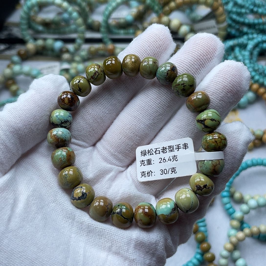 未镶嵌绿松石珠宝奇石