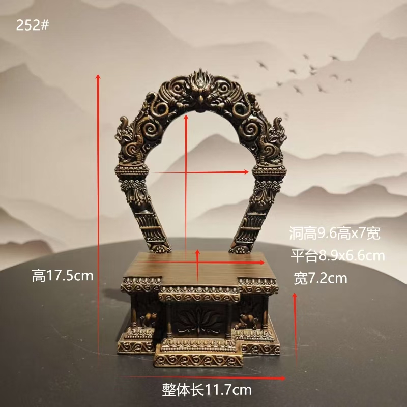 方型佛像人物奇石创意通用树脂底座摆件装饰品