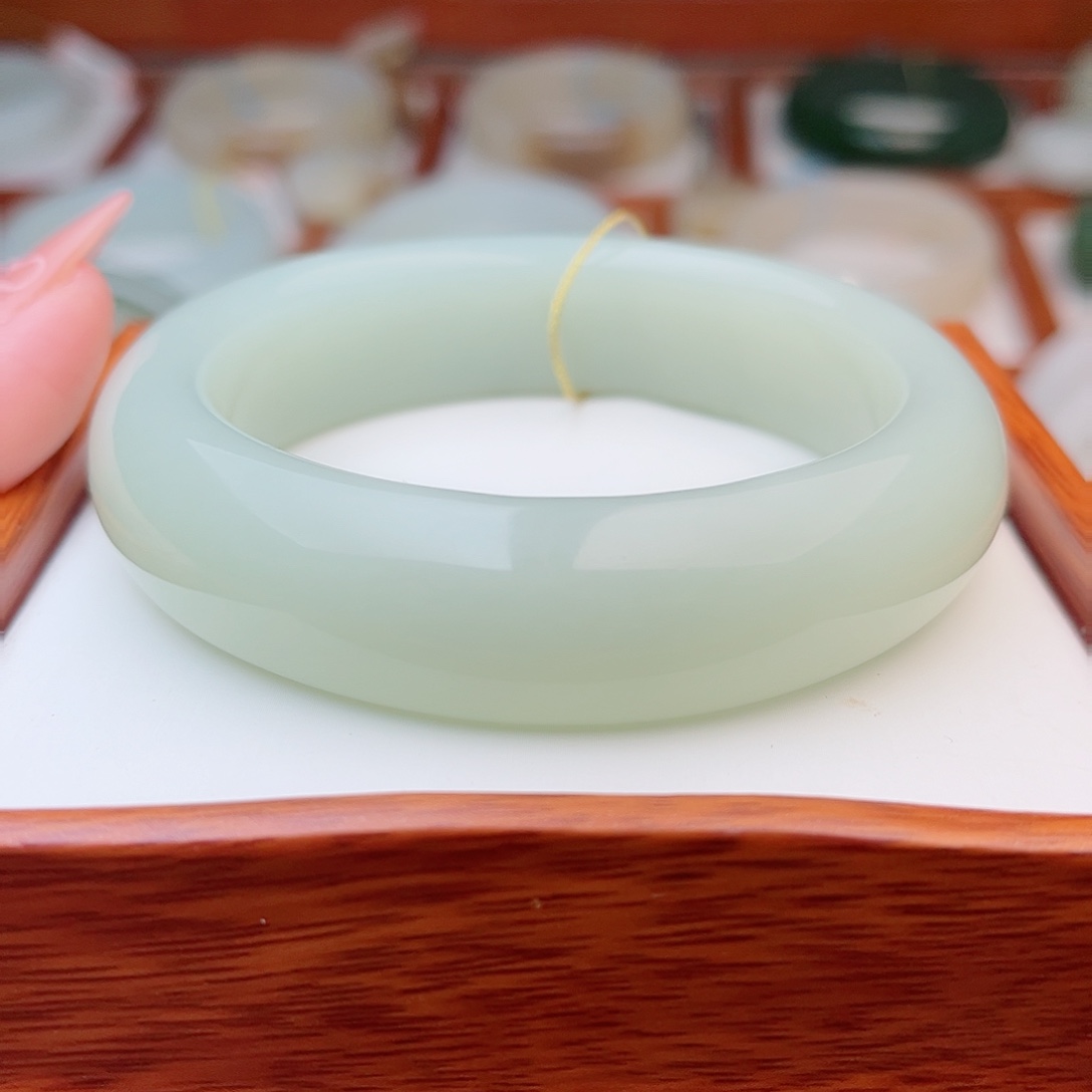 和田玉未镶嵌手镯59.8