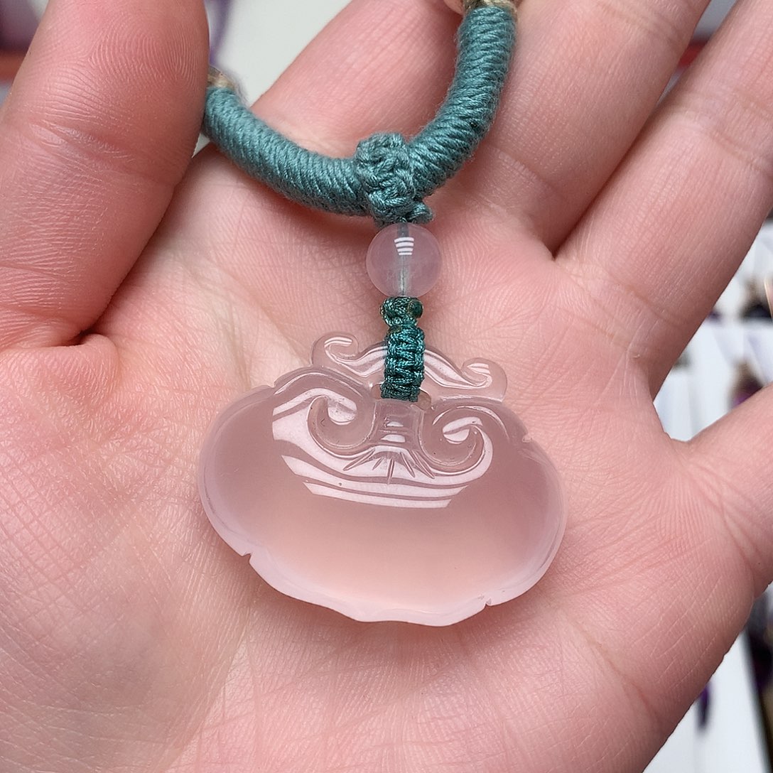 紫晶颈饰未镶嵌平安锁