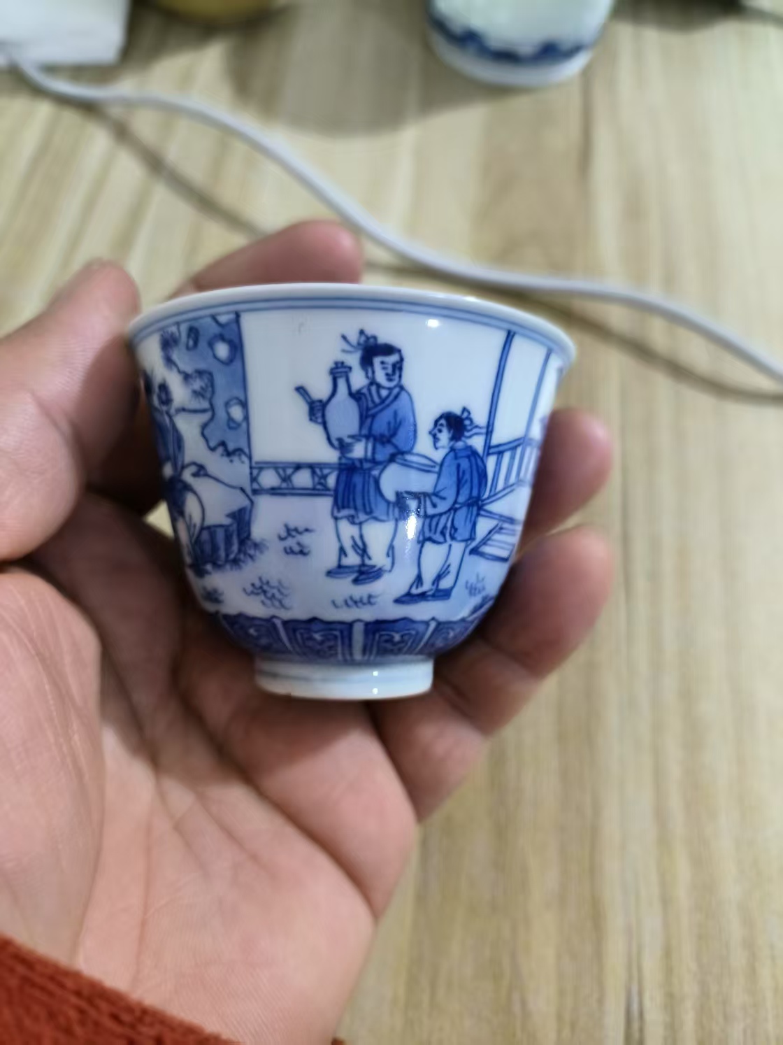 青花茶杯全品一物一拍